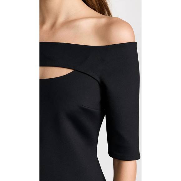 NEW ROSETTA GETTY cutout off the shoulder top in black - Picture 4 of 4